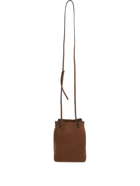 Miu Miu Rovere logo-embossed cross body bag