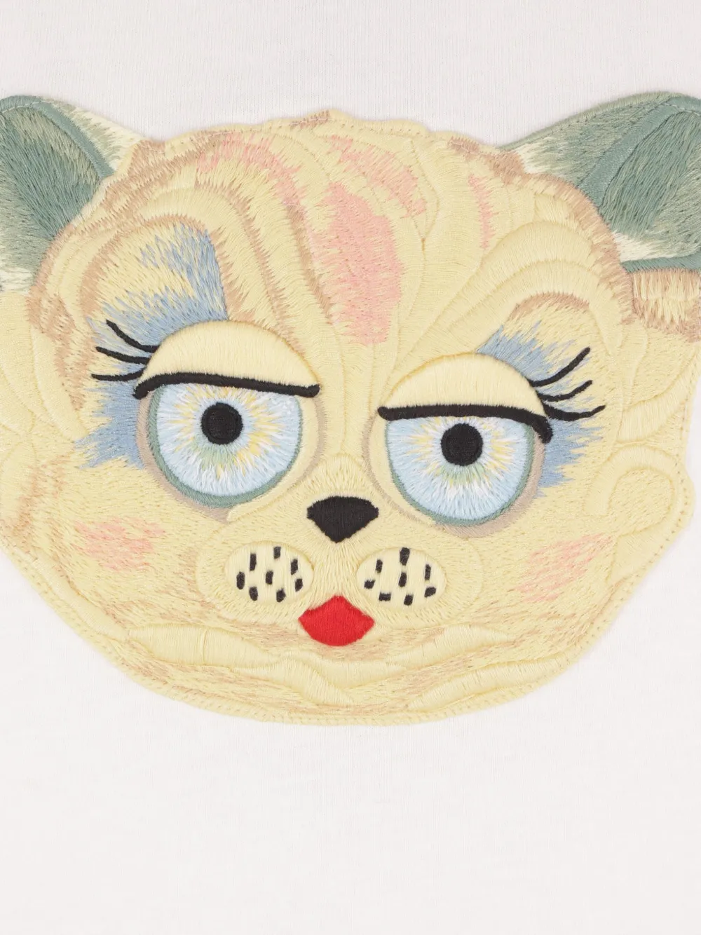 Valentino Garavani cat-face patch T-shirt Wit