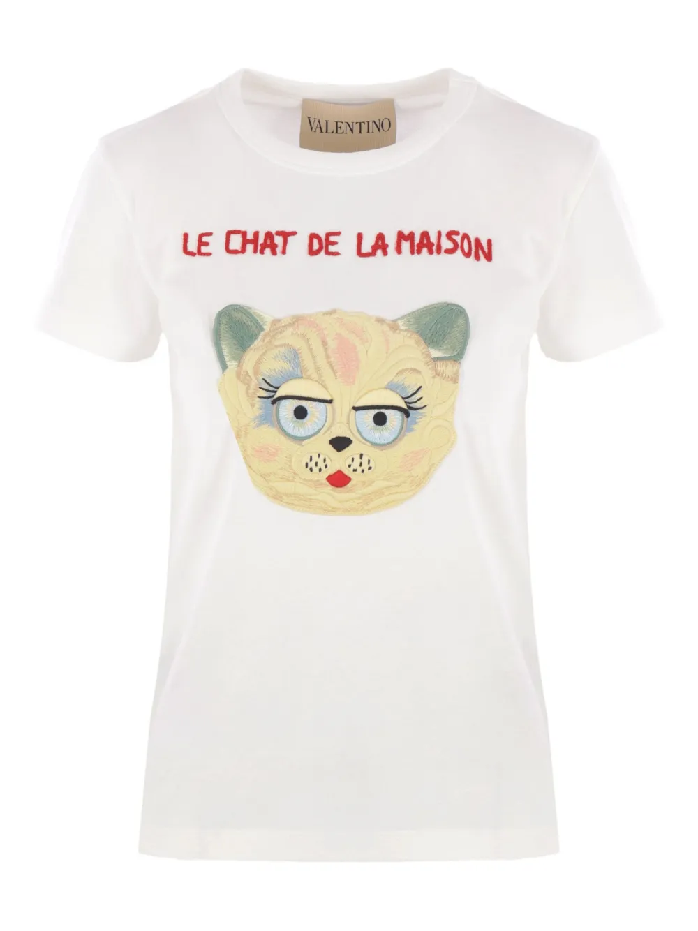 Valentino Garavani パッチ Tシャツ - ホワイト Valentino Garavani パッチ Tシャツ - ホワイト