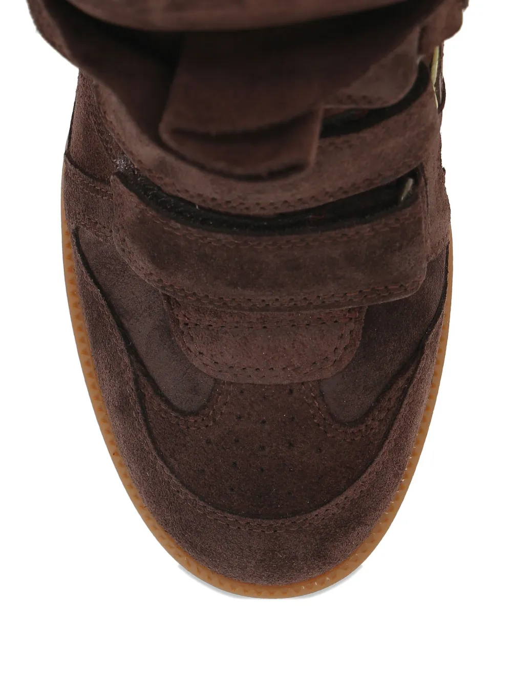 Isabel Marant Bekett Hidden Wedge High Top Sneaker In Brown