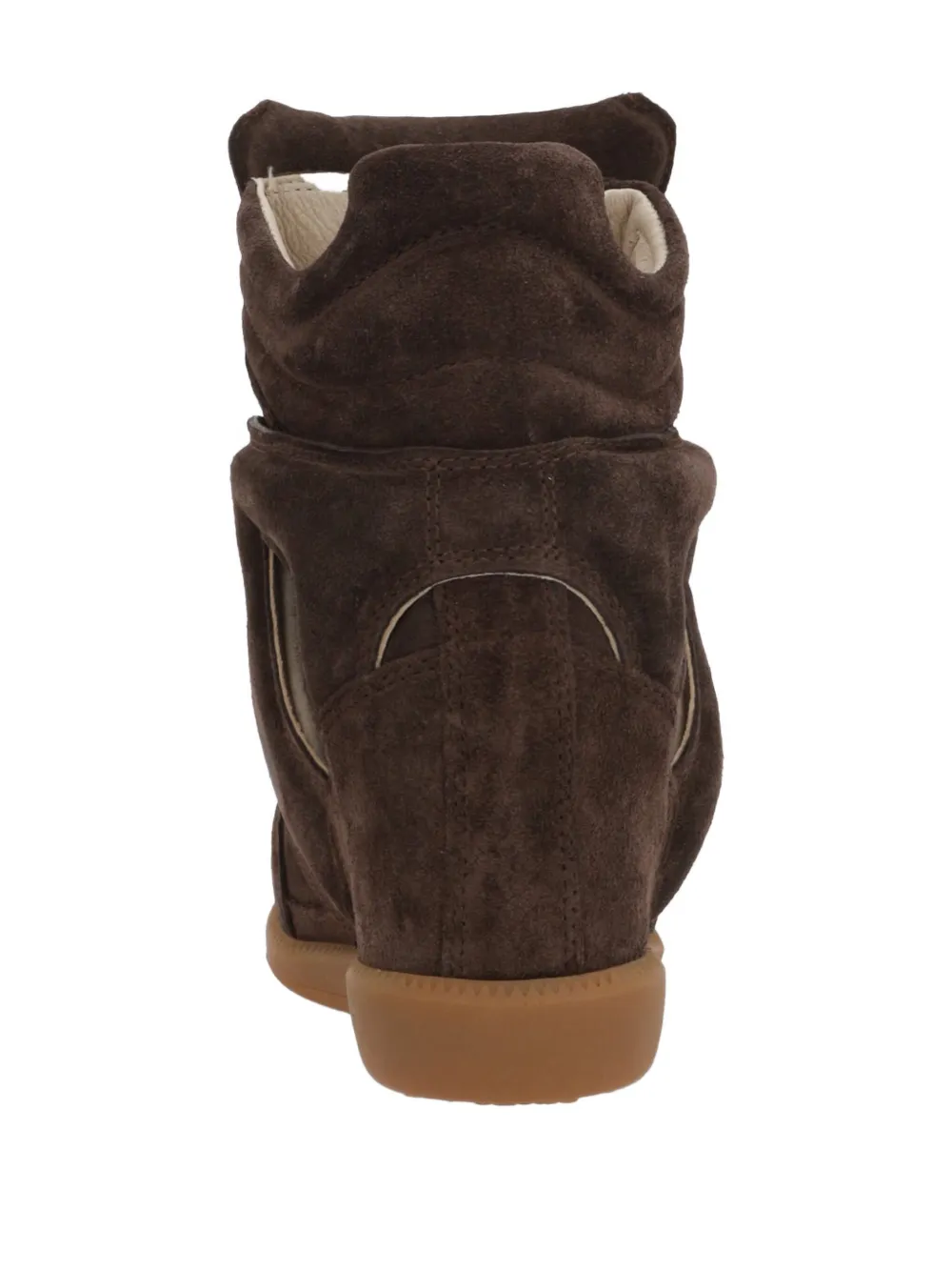 Isabel Marant Bekett Hidden Wedge High Top Sneaker In Brown