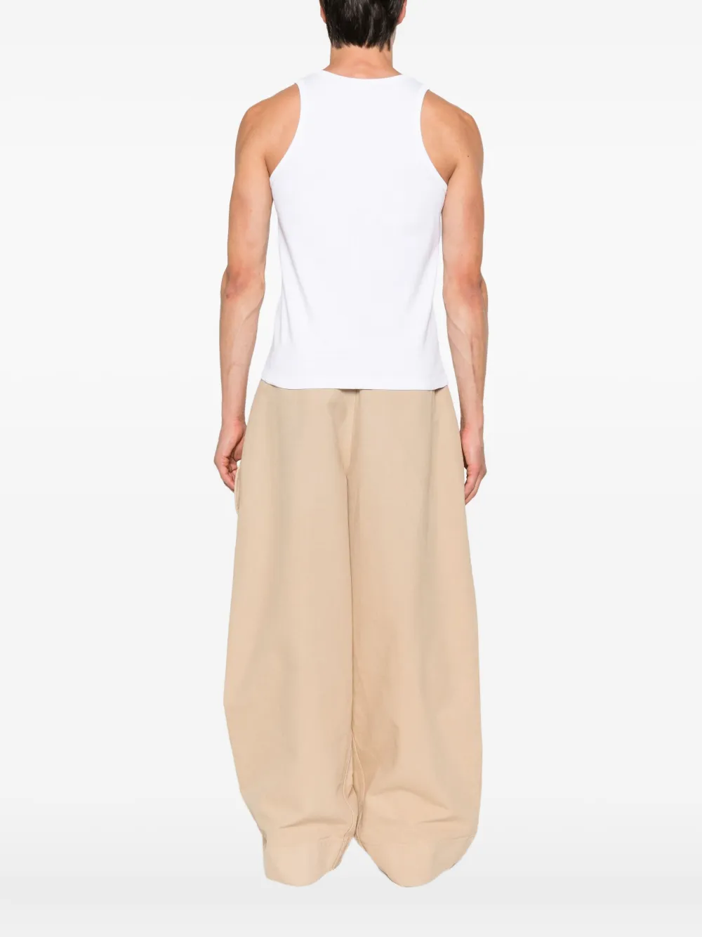 Marni organic cotton tank top Wit