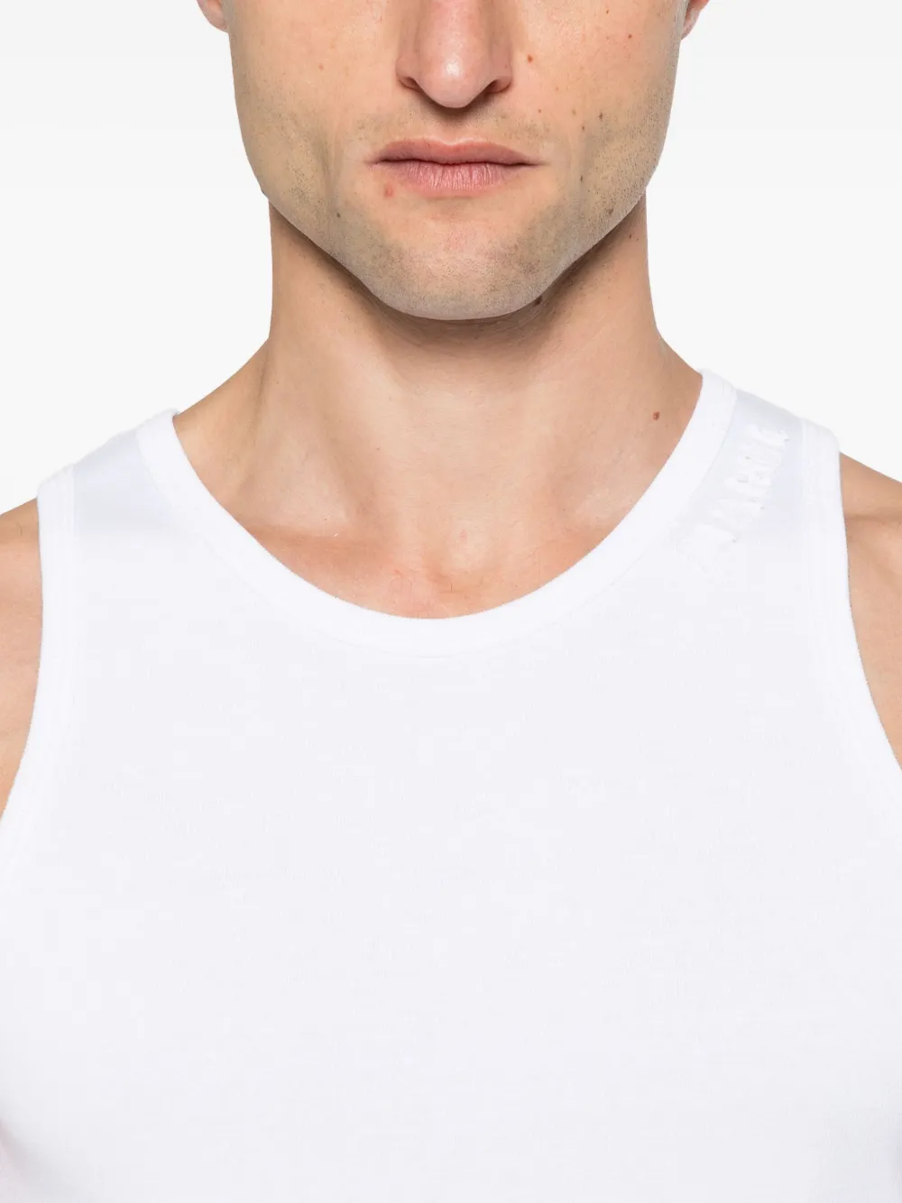 Marni organic cotton tank top Wit