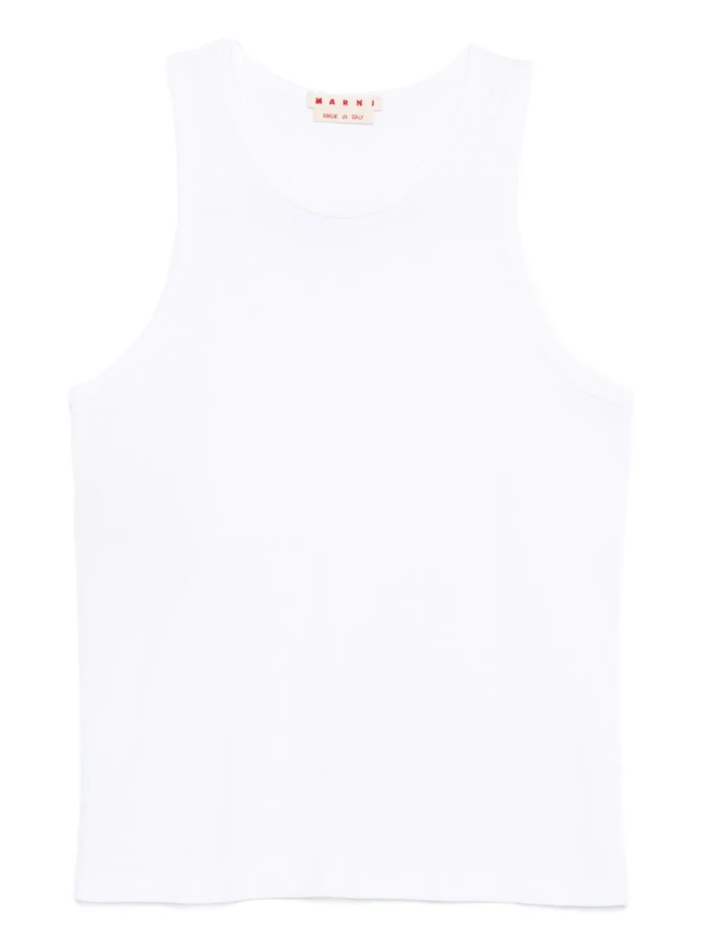 Marni organic cotton tank top Wit