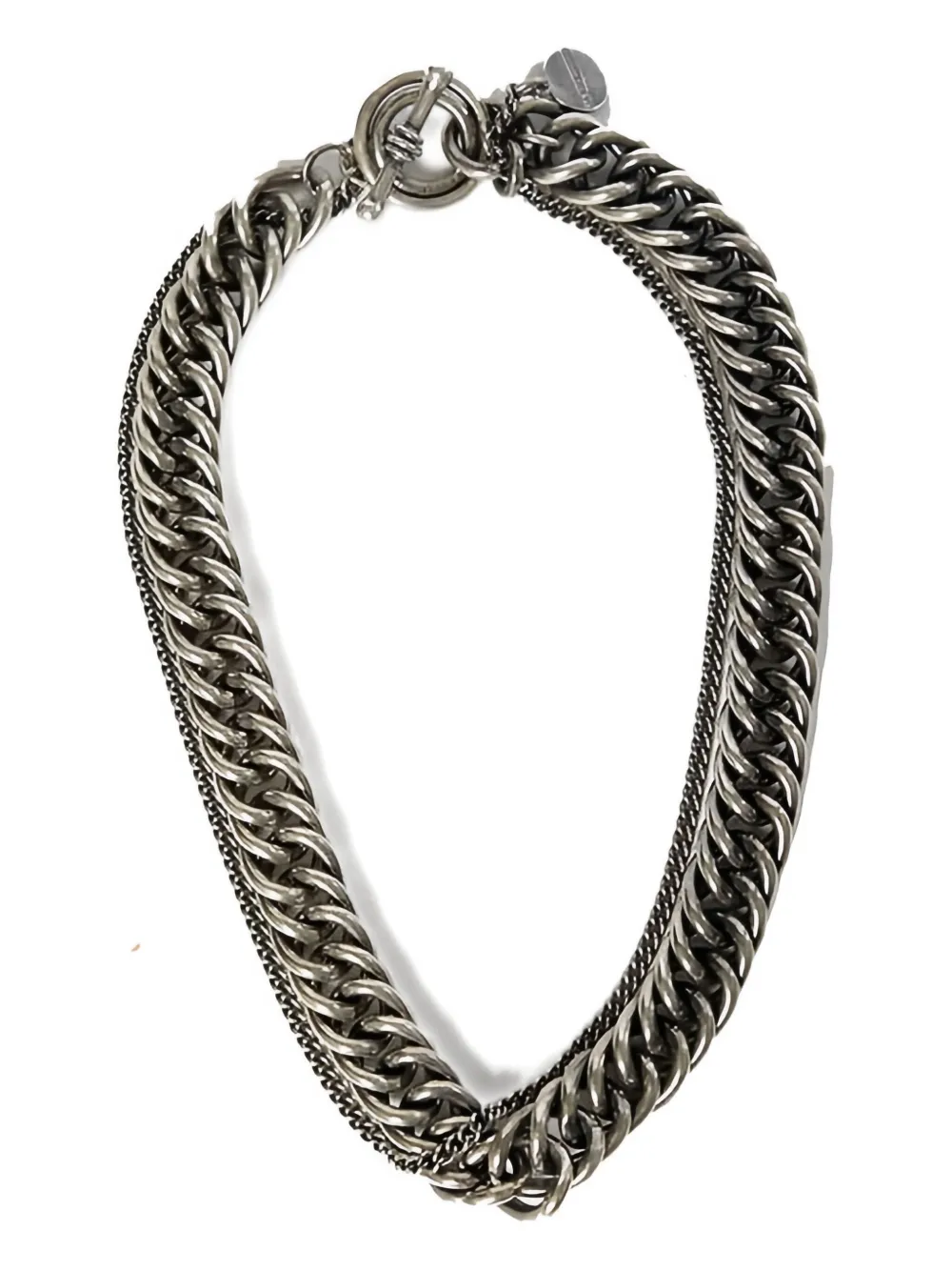 Ann Demeulemeester Vita macro chain necklace - シルバートーン Ann Demeulemeester Vita macro chain necklace - シルバートーン