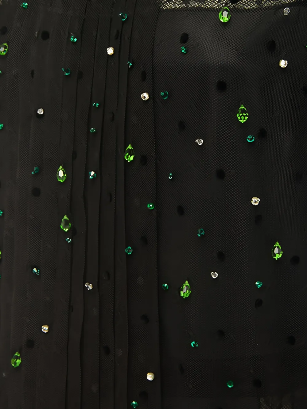 Prada Jurk verfraaid met kristallen Zwart