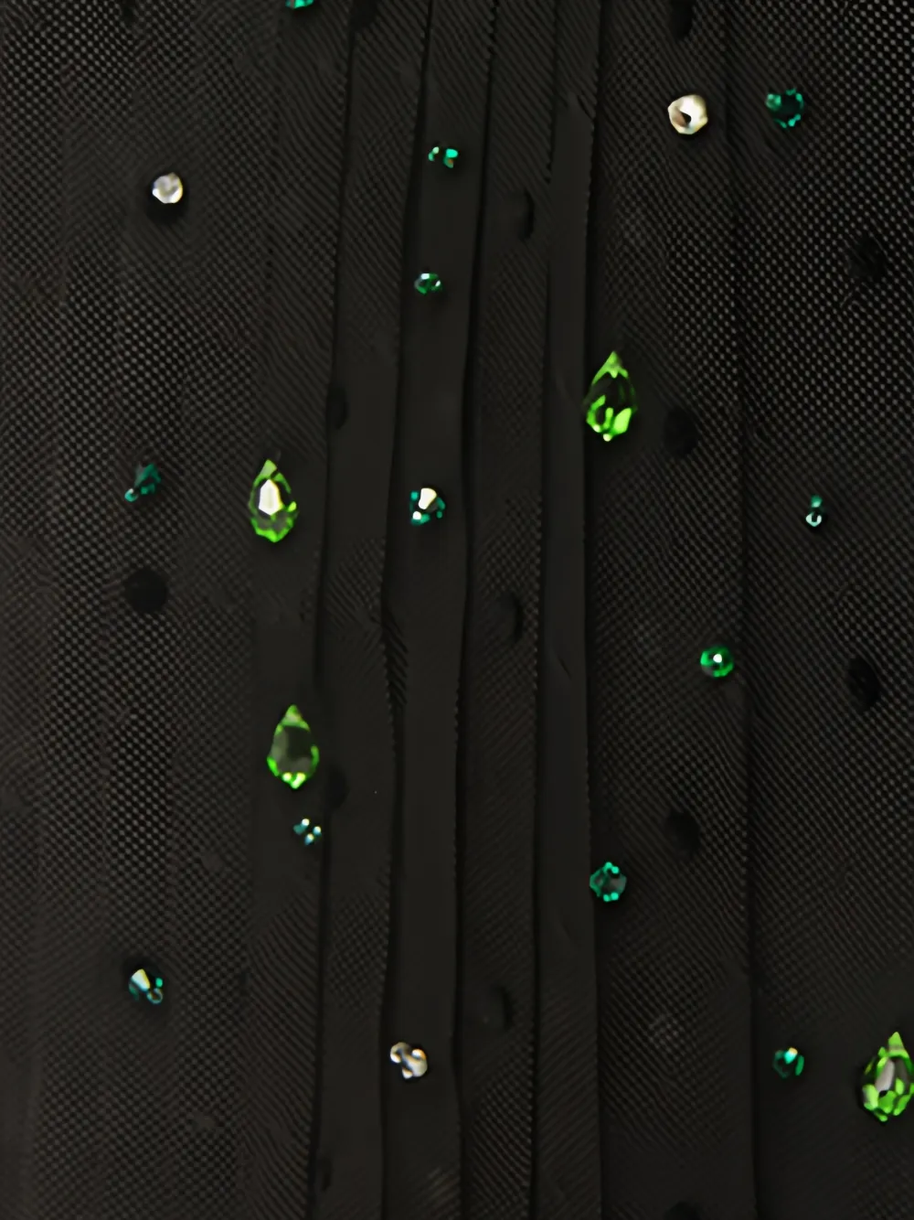 Prada Jurk verfraaid met kristallen Zwart