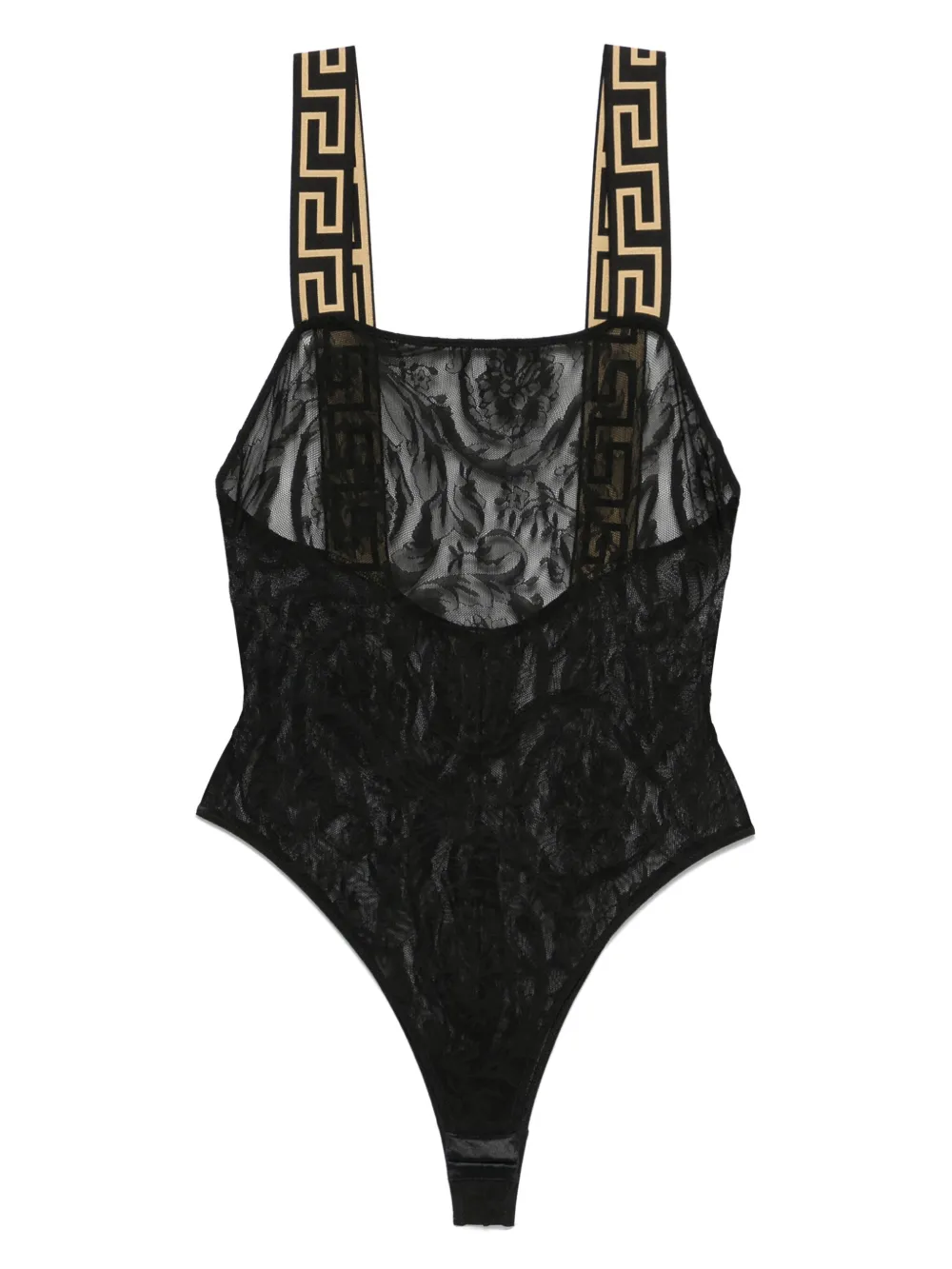 Versace Greca Border romper Zwart