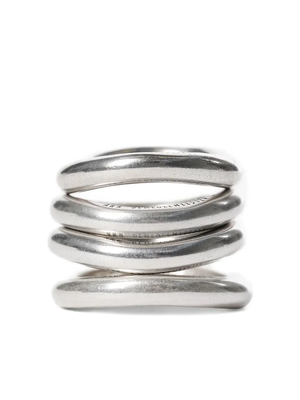 Ann Demeulemeester Herta ring set (set of four) - シルバートーン Ann Demeulemeester Herta ring set (set of four) - シルバートーン
