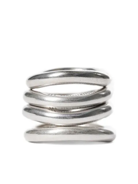 Ann Demeulemeester set de cuatro anillos Herta