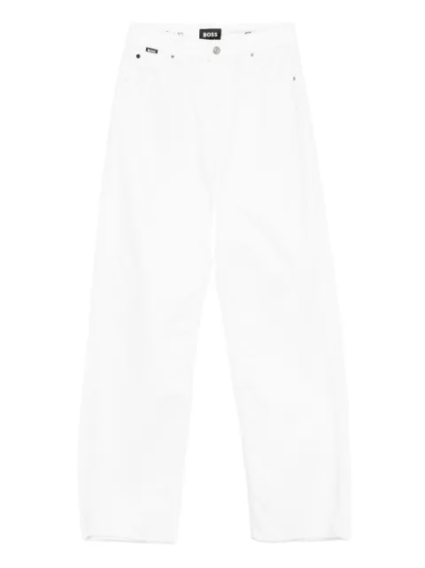 BOSS button-fly straight-leg jeans