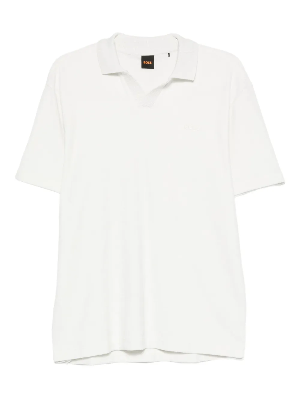 BOSS Poloshirt met korte mouwen Wit