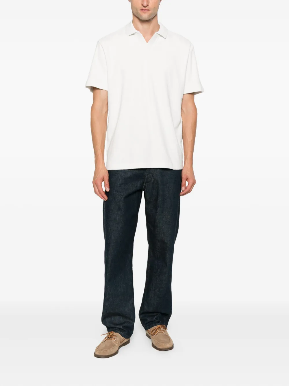 BOSS Poloshirt met korte mouwen Wit