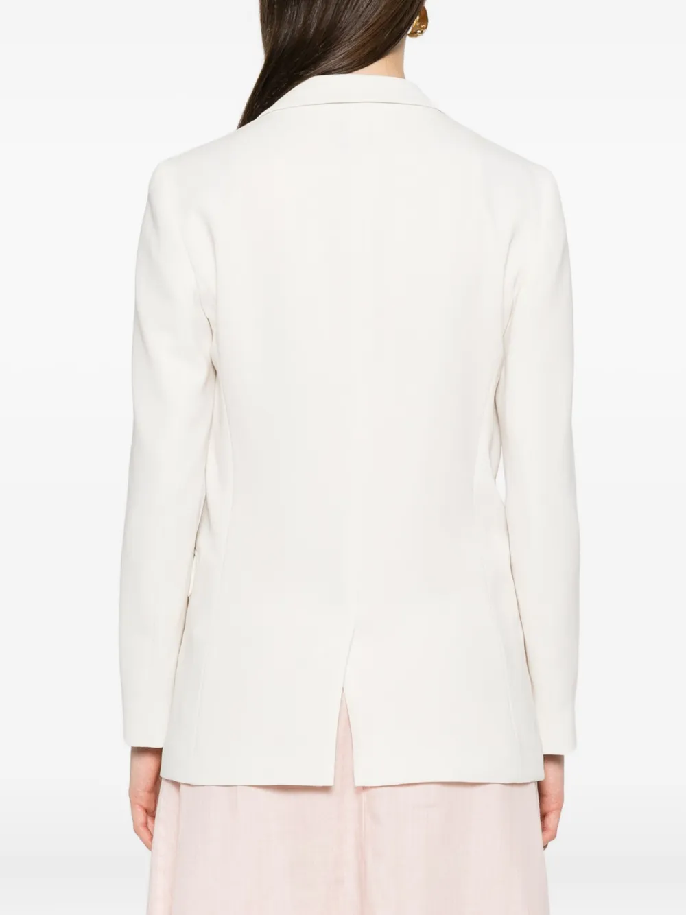 BOSS Blazer met enkele rij knopen Wit