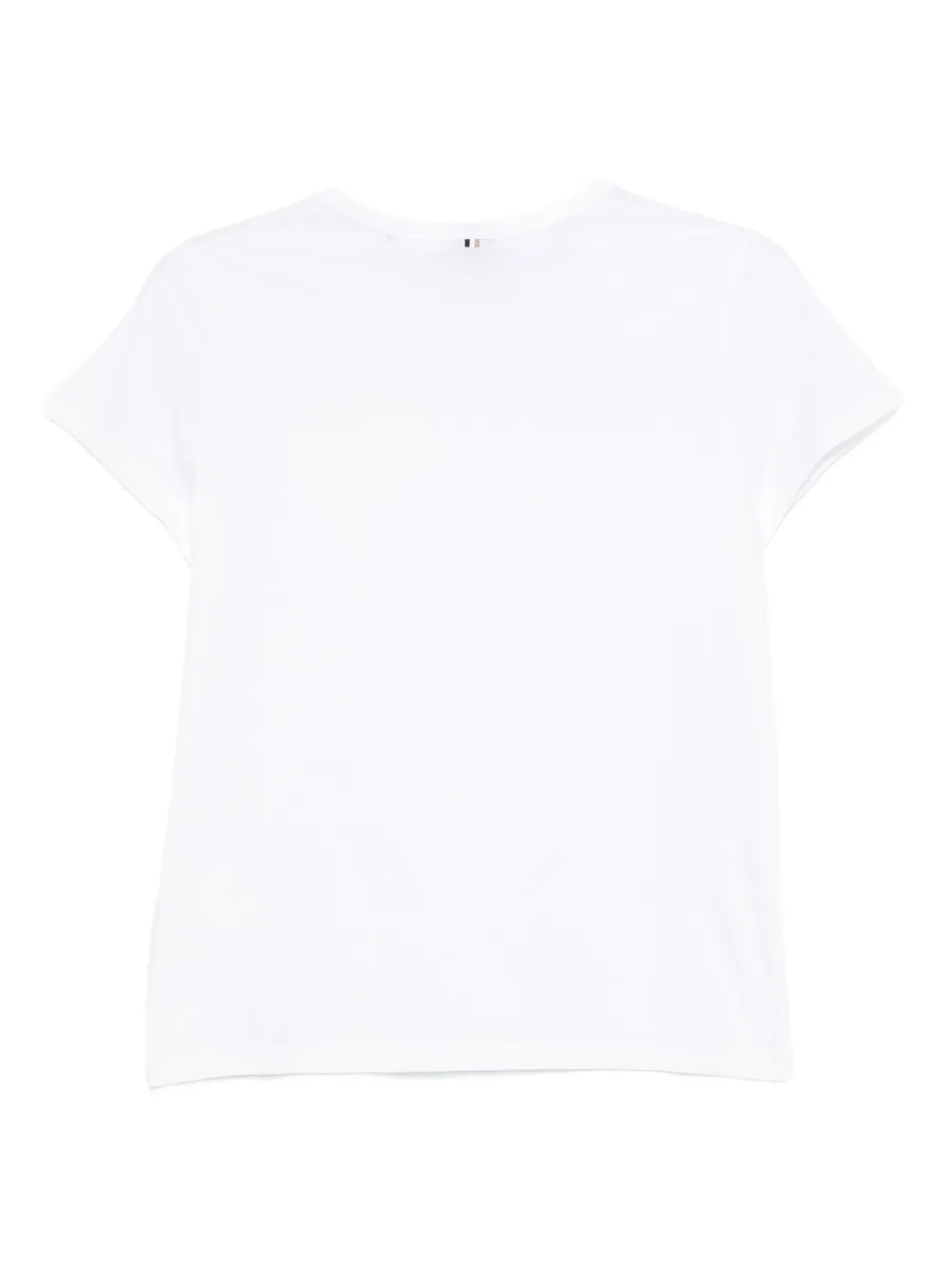 BOSS Katoenen T-shirt met korte mouwen Wit
