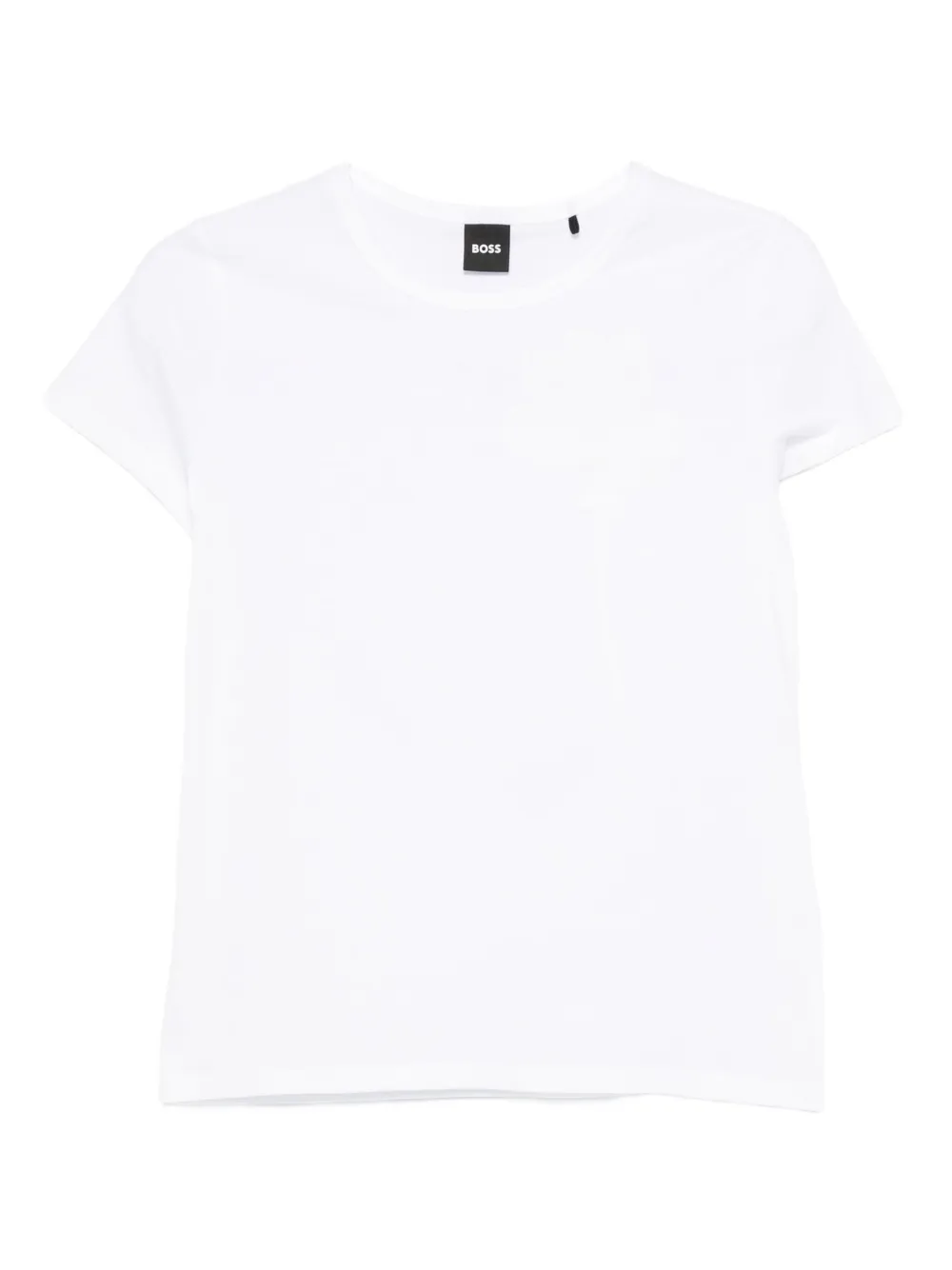 BOSS Katoenen T-shirt met korte mouwen Wit