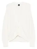 BOSS button-front cardigan - White