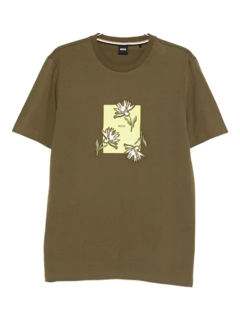 BOSS floral-print T-shirt