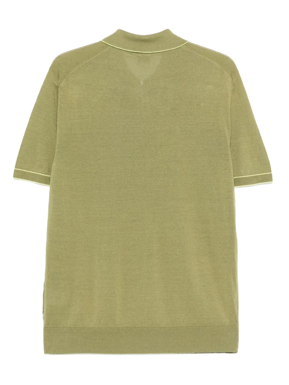 BOSS Linnen poloshirt - Groen