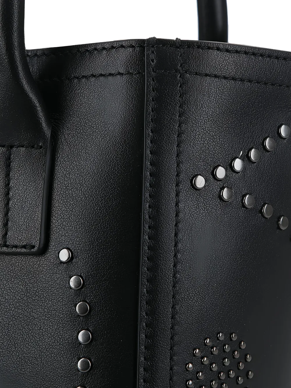 10 CORSO COMO studded tote bag Zwart