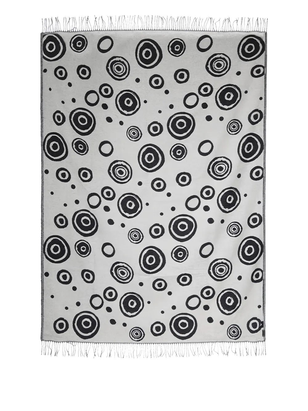  10 Corso Como Coperta Reversibile Con Cerchi - Nero 