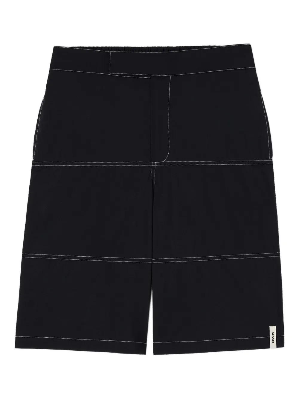 Sunnei panelled hook-and-loop shorts Blauw