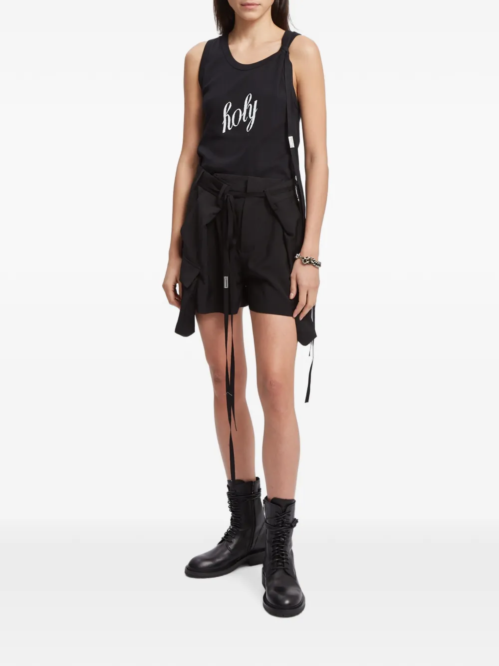 Ann Demeulemeester Seva Holy tanktop Zwart