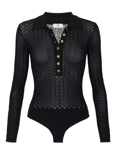 Elisabetta Franchi Body con dettaglio bottoni