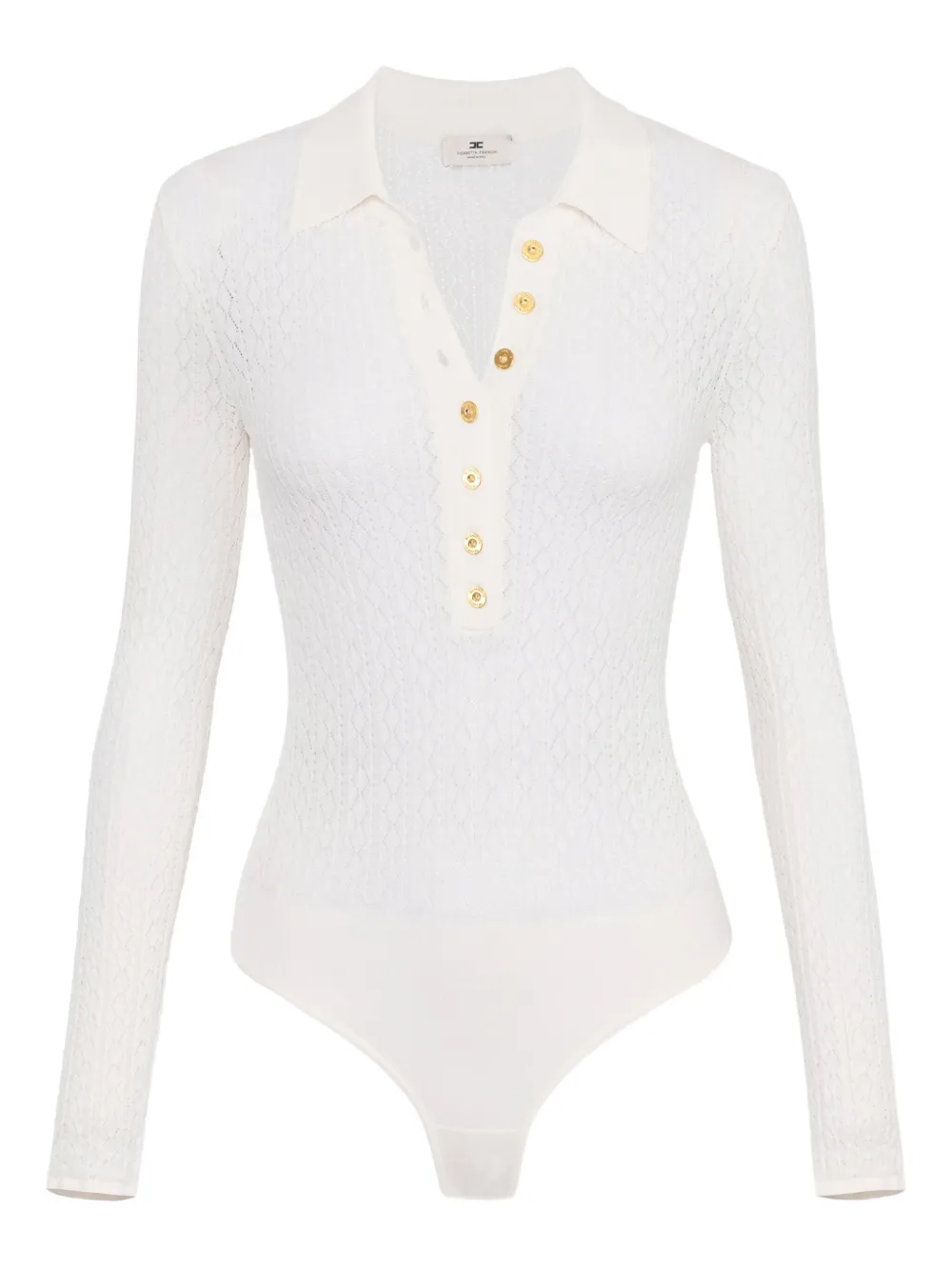 Elisabetta Franchi Gebreide polobody Wit