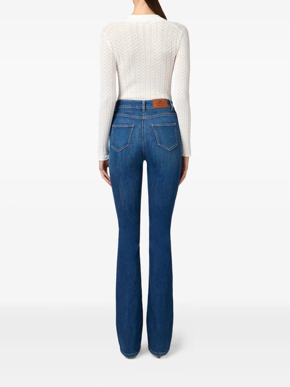 Elisabetta Franchi Gebreide polobody Wit