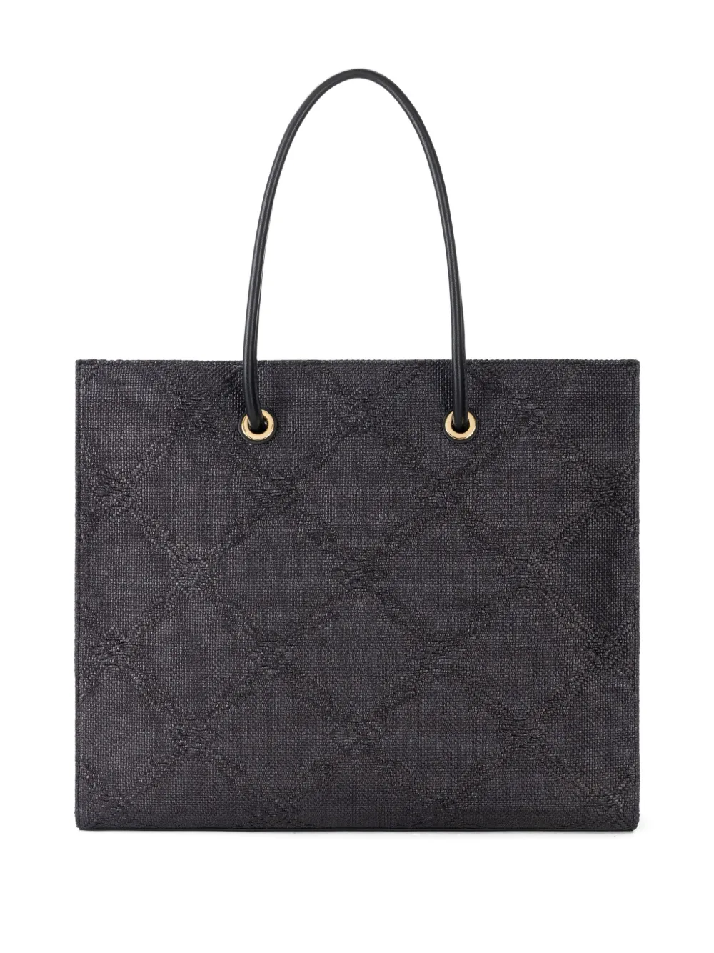 Elisabetta Franchi Shopper met logopatch Grijs