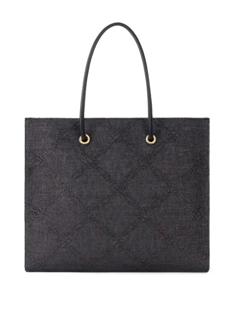 Elisabetta Franchi logo-patch tote bag