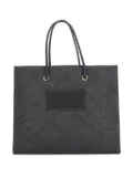 Elisabetta Franchi logo-patch tote bag - Grey