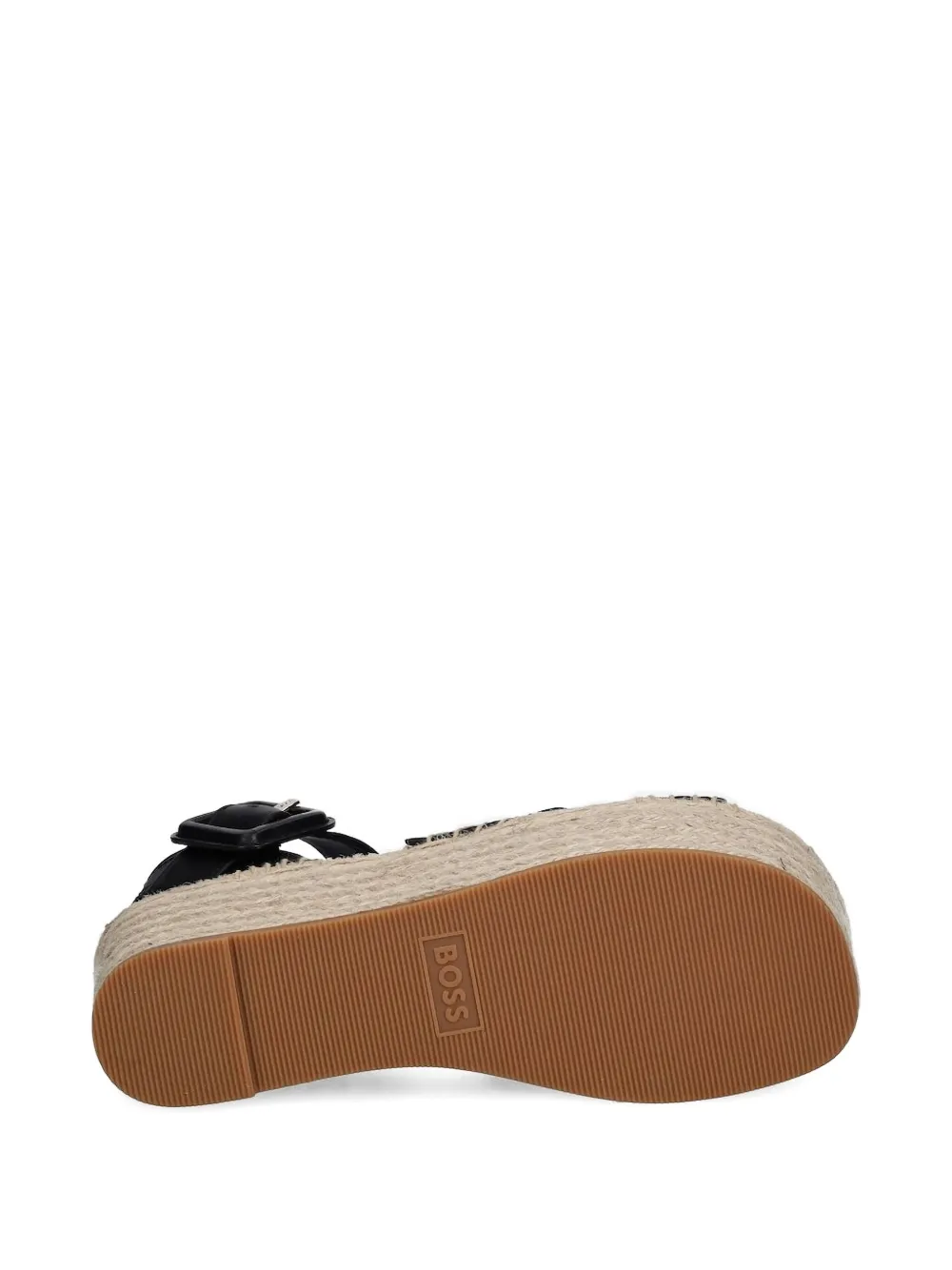 Hugo Boss Cross-strap Espadrilles In Black