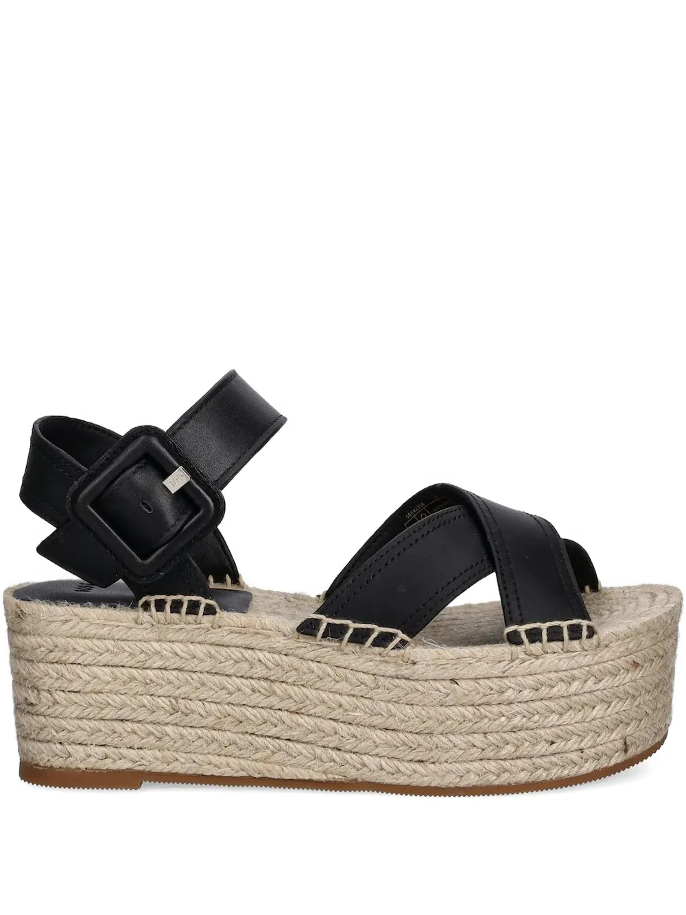 Hugo Boss Cross-strap Espadrilles In Black