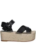 BOSS cross-strap espadrilles - Black