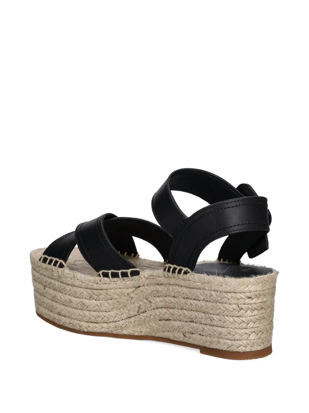 Hugo Boss Cross-strap Espadrilles In Black