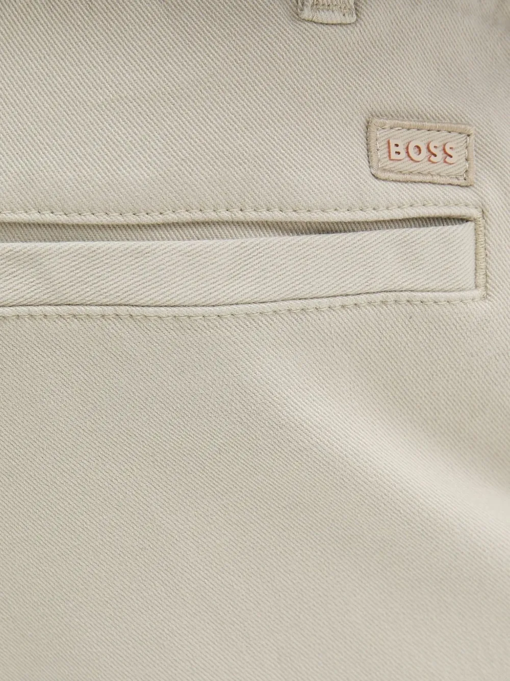 BOSS Broek met trekkoord manchetten Beige