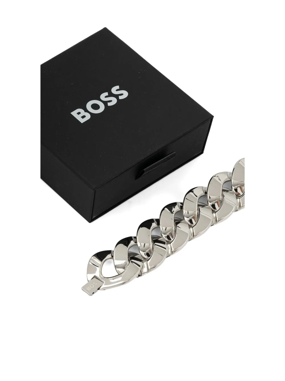 Hugo Boss Chain-link Bracelet In Metallic