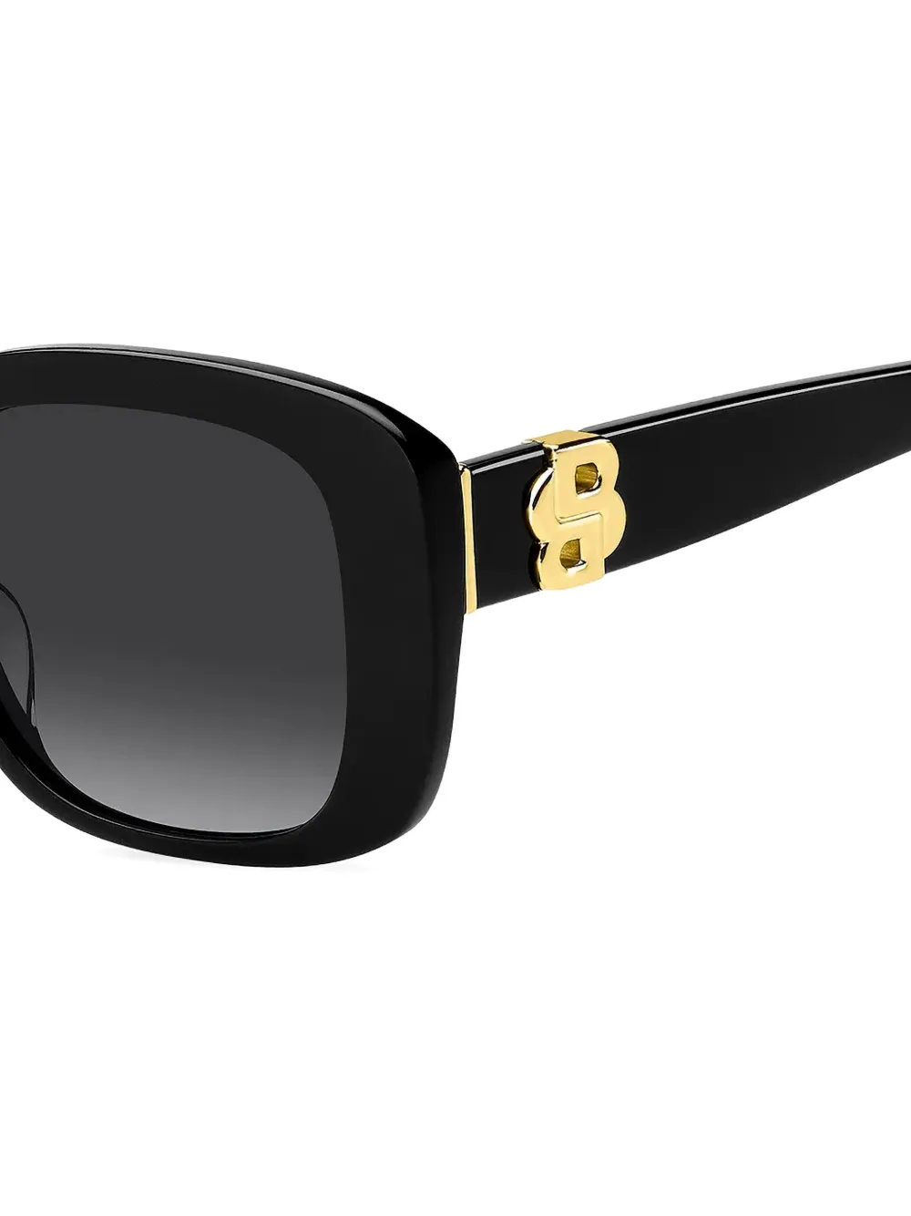 BOSS Zonnebril met logoplakkaat Zwart