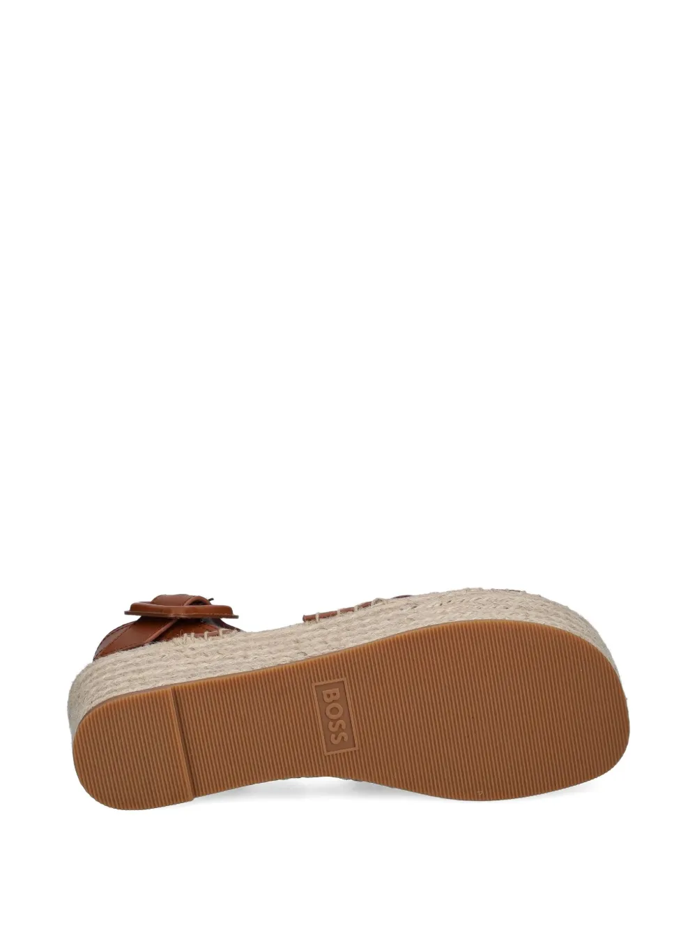 BOSS cross-strap espadrilles Brown
