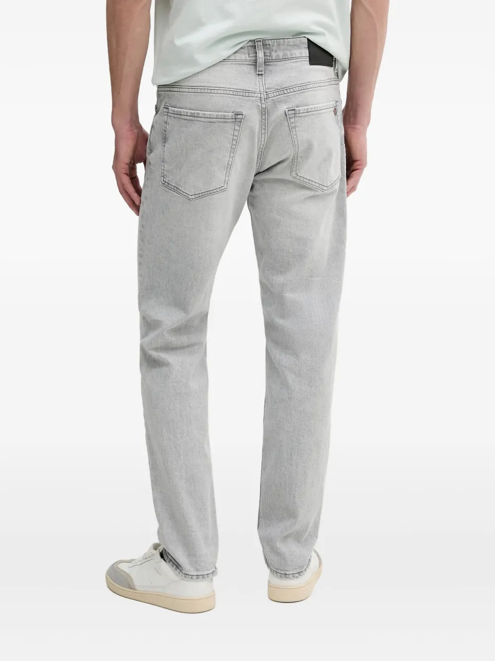 BOSS Jeans met logopatch Grijs
