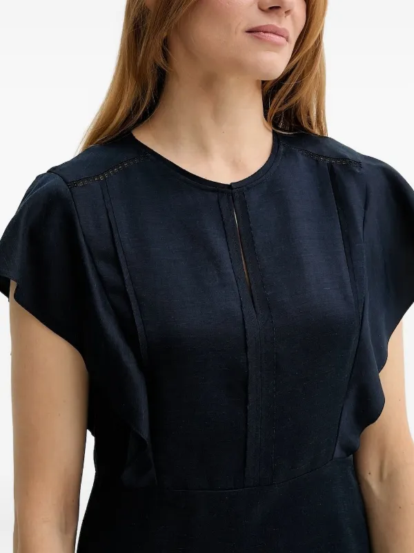 BOSS フレアスリーブ ドレス | ブルー | FARFETCH JP