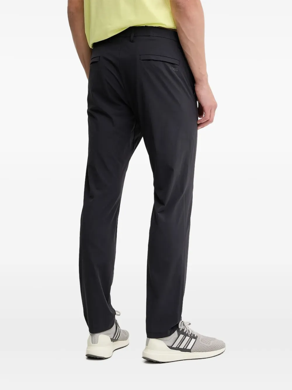 BOSS Broek met logopatroon - Blauw