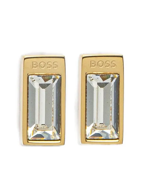 BOSS aretes con detalles de cristal
