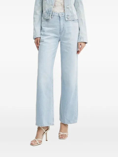 BOSS frayed-detail denim jeans