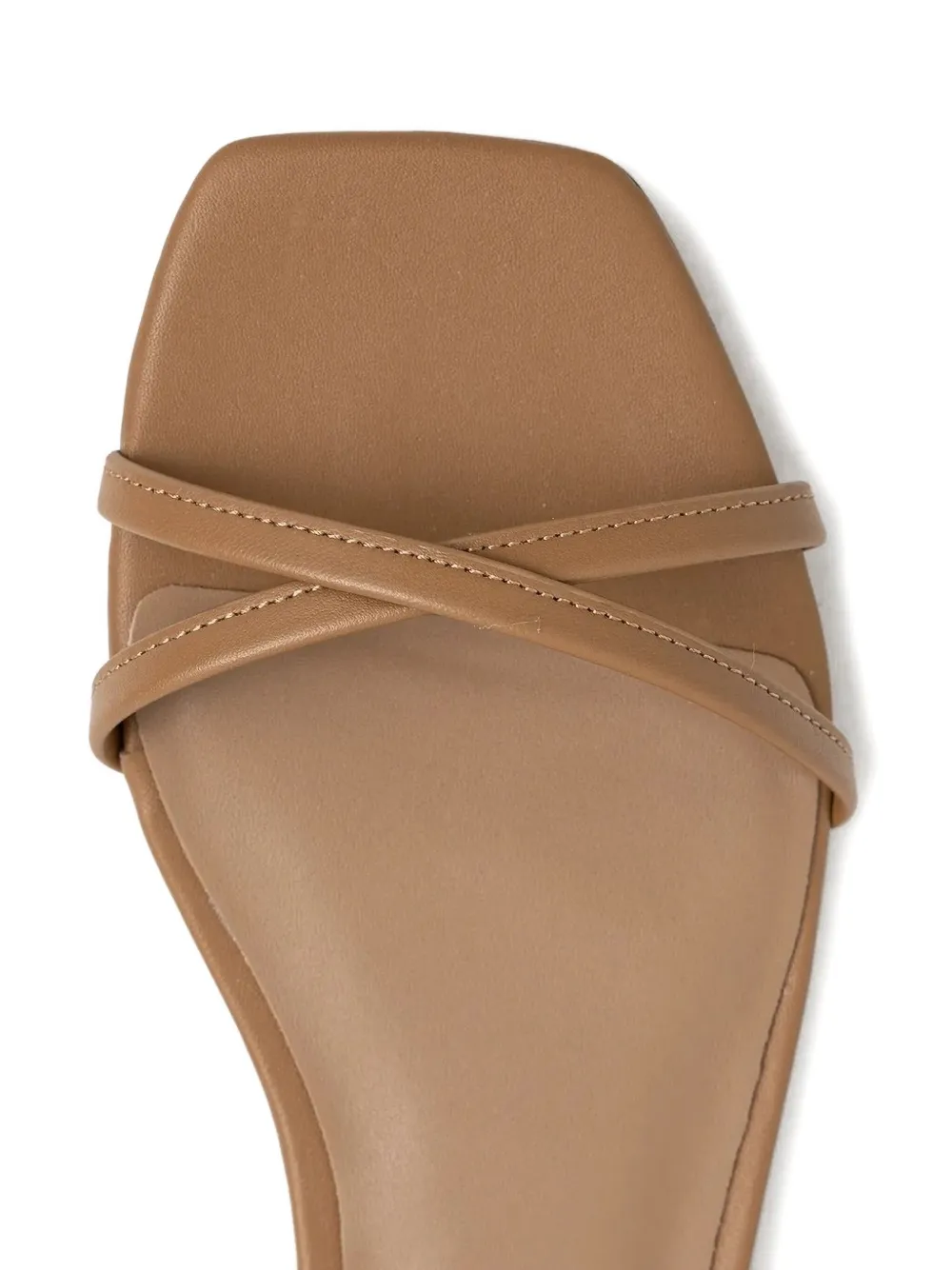 Hugo Boss Crossover Ankle-strap Sandals In Brown