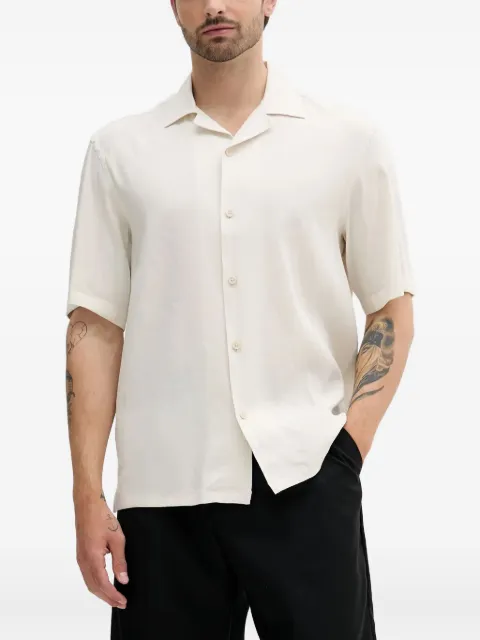 BOSS revere-collar short-sleeve shirt