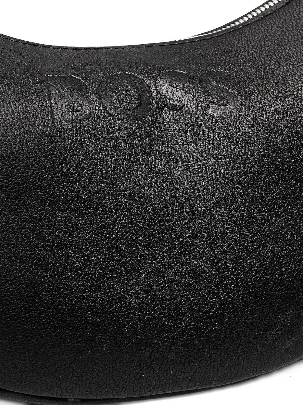 BOSS Crescent mini-tas met logo-reliëf Zwart