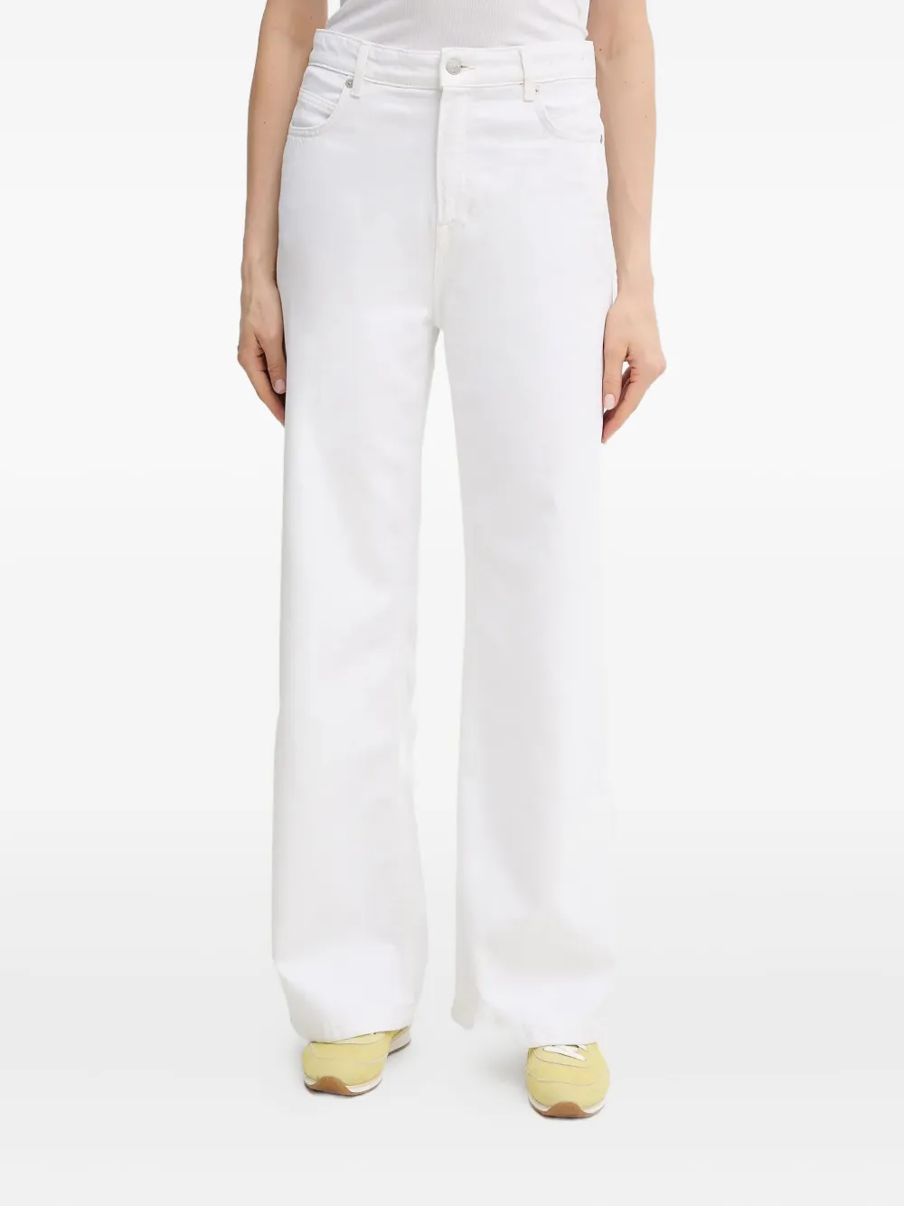BOSS logo-patch jeans Wit